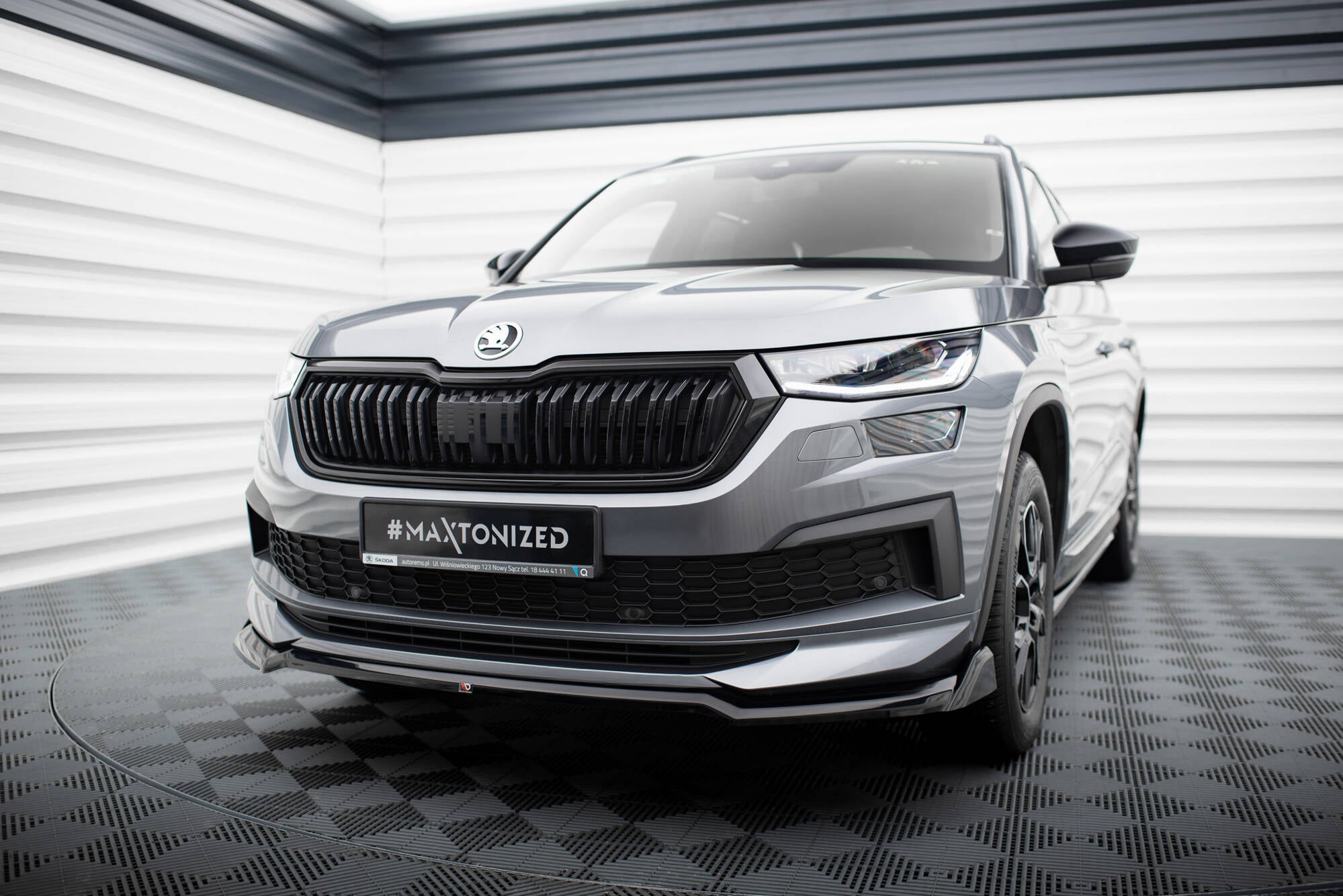 Front Splitter V.2 Skoda Kodiaq Sportline Mk1 Facelift