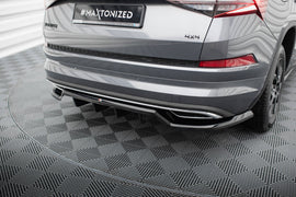 Rear Splitter (with vertical bars) Skoda Kodiaq Sportline Mk1 Facelift - 0