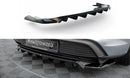 Central Rear Splitter (with vertical bars) Porsche Taycan / Taycan 4 / Taycan 4S / Taycan GTS Mk1 