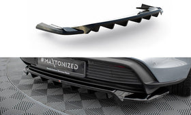 Central Rear Splitter (with vertical bars) Porsche Taycan / Taycan 4 / Taycan 4S / Taycan GTS Mk1 