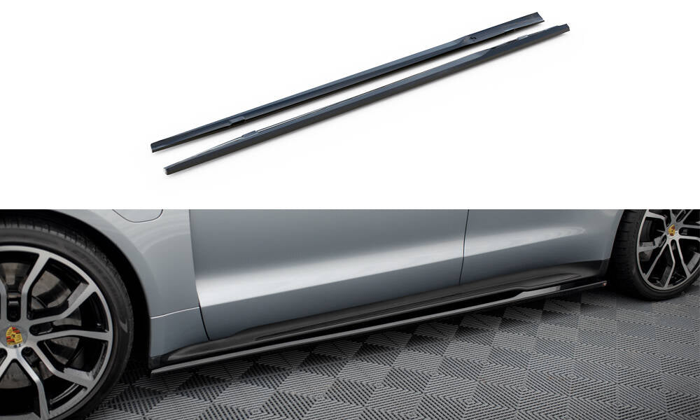 Side Skirts Diffusers Porsche Taycan Sport Design / Taycan 4 Sport Design / Taycan 4S Design / Taycan GTS Sport Design Mk1 