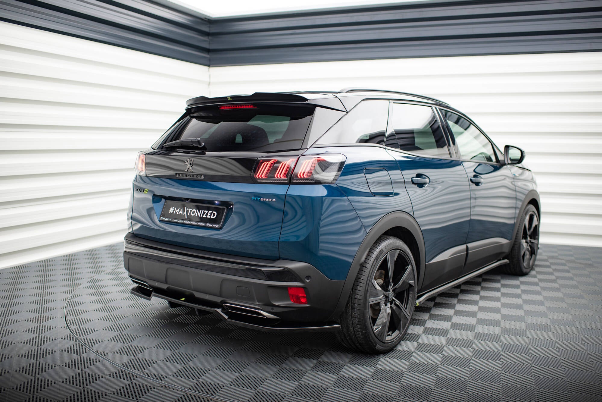 Rear Splitter (with vertical bars) Peugeot 3008 GT-Line Mk2 Facelift