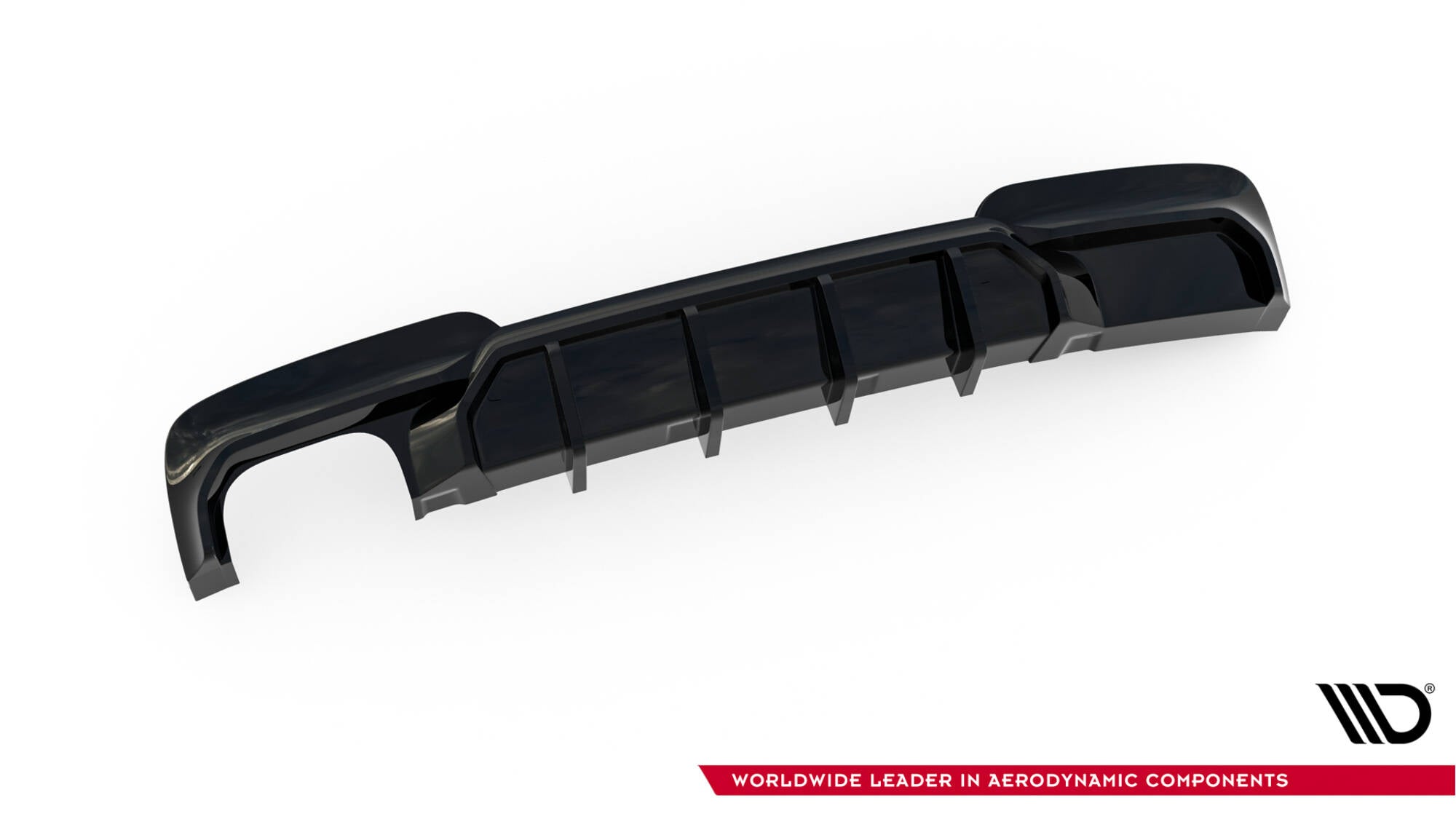 Rear Valance V.2 BMW 5 M-Pack F10 / F11 (Version with double exhaust on one side)