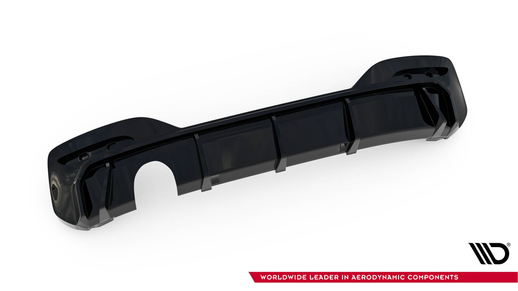 Rear Valance V.3 BMW 1 M-Pack F20 Facelift (Version with single exhaust on one side)