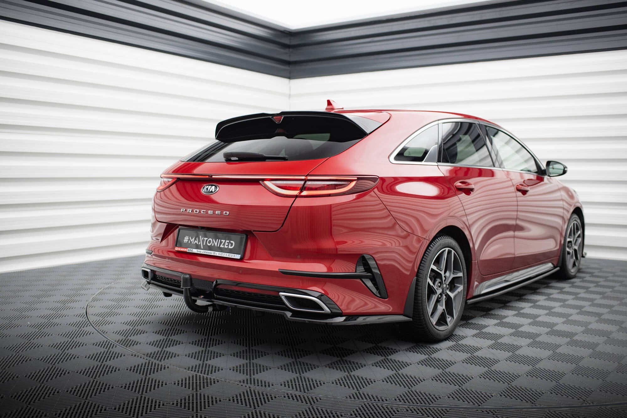 Rear Splitter (with vertical bars) Kia ProCeed GT-Line Mk1