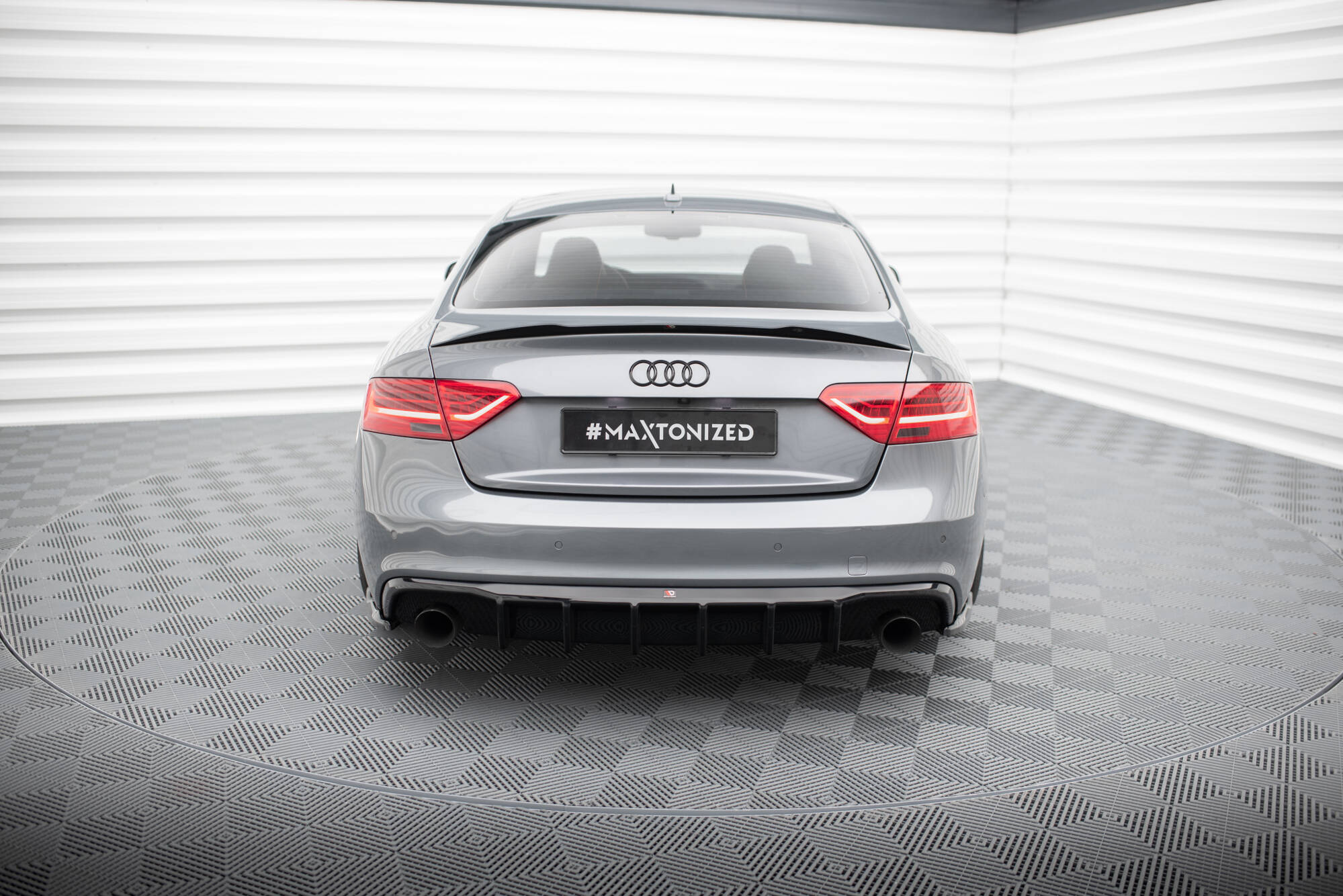 Rear Valance Audi A5 S-Line Coupe / Sportback 8T Facelift (Version with single exhausts on both sides)