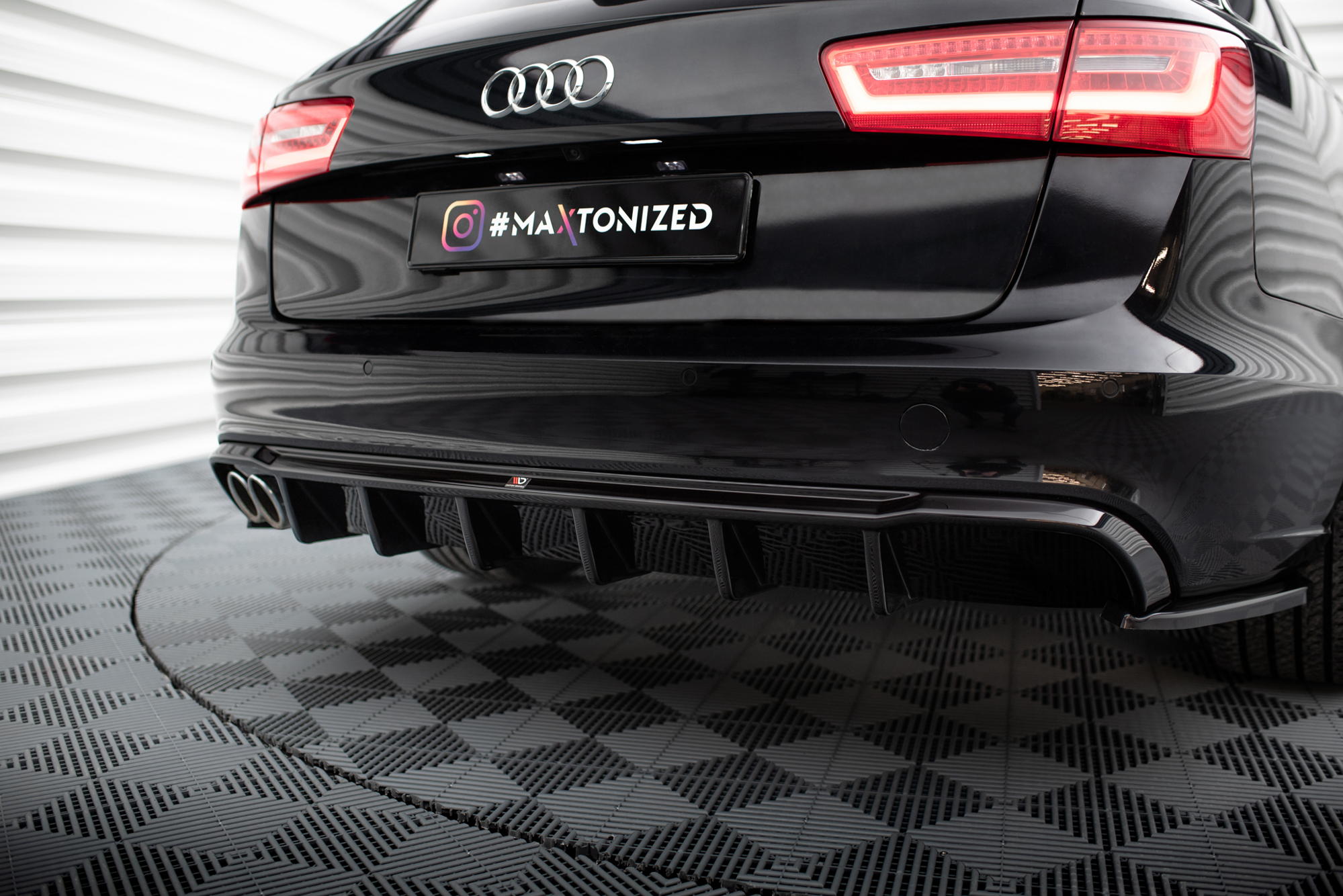 Rear Valance Audi A6 Avant C7 (Single side dual exhaust version)