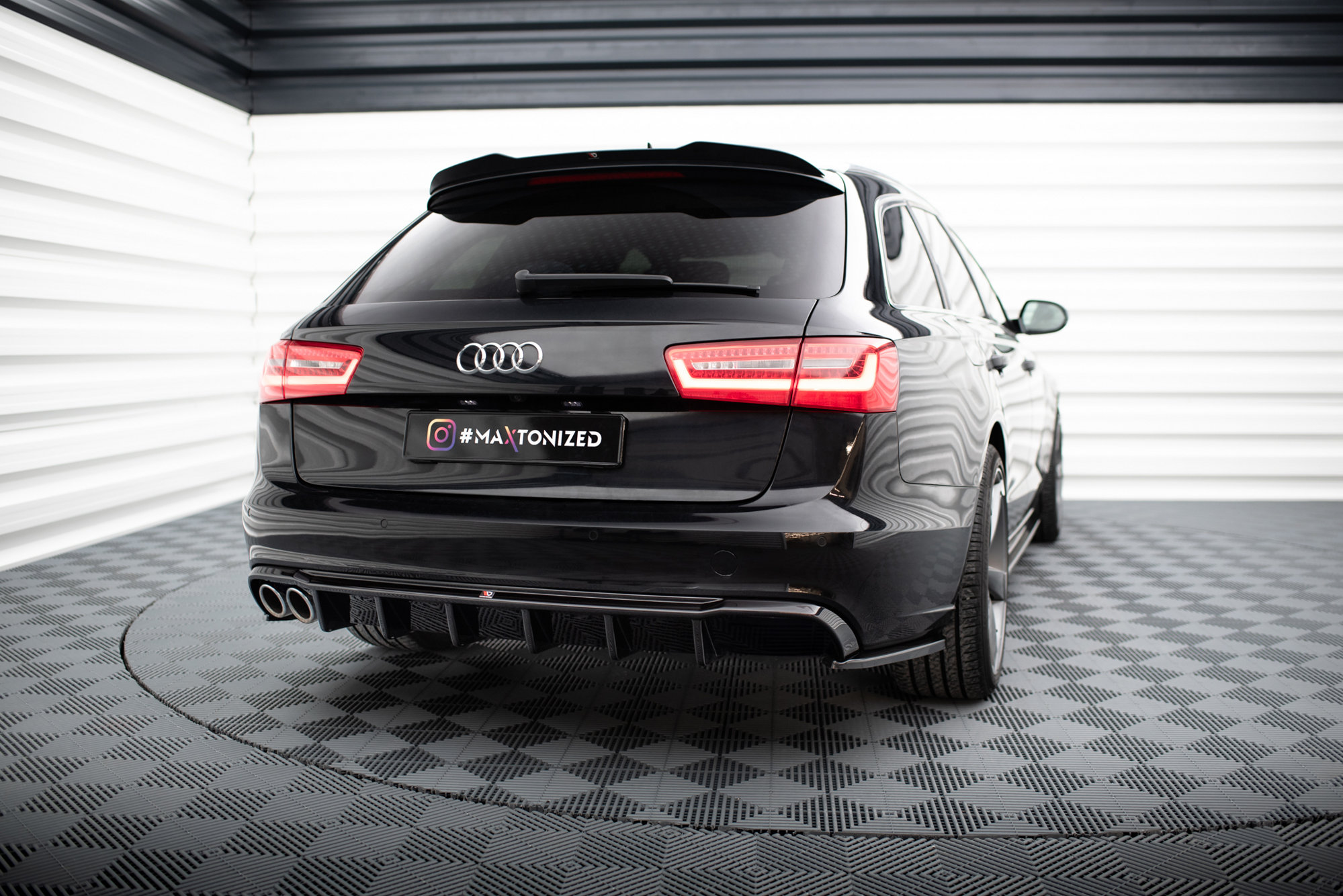 Rear Valance Audi A6 Avant C7 (Single side dual exhaust version)