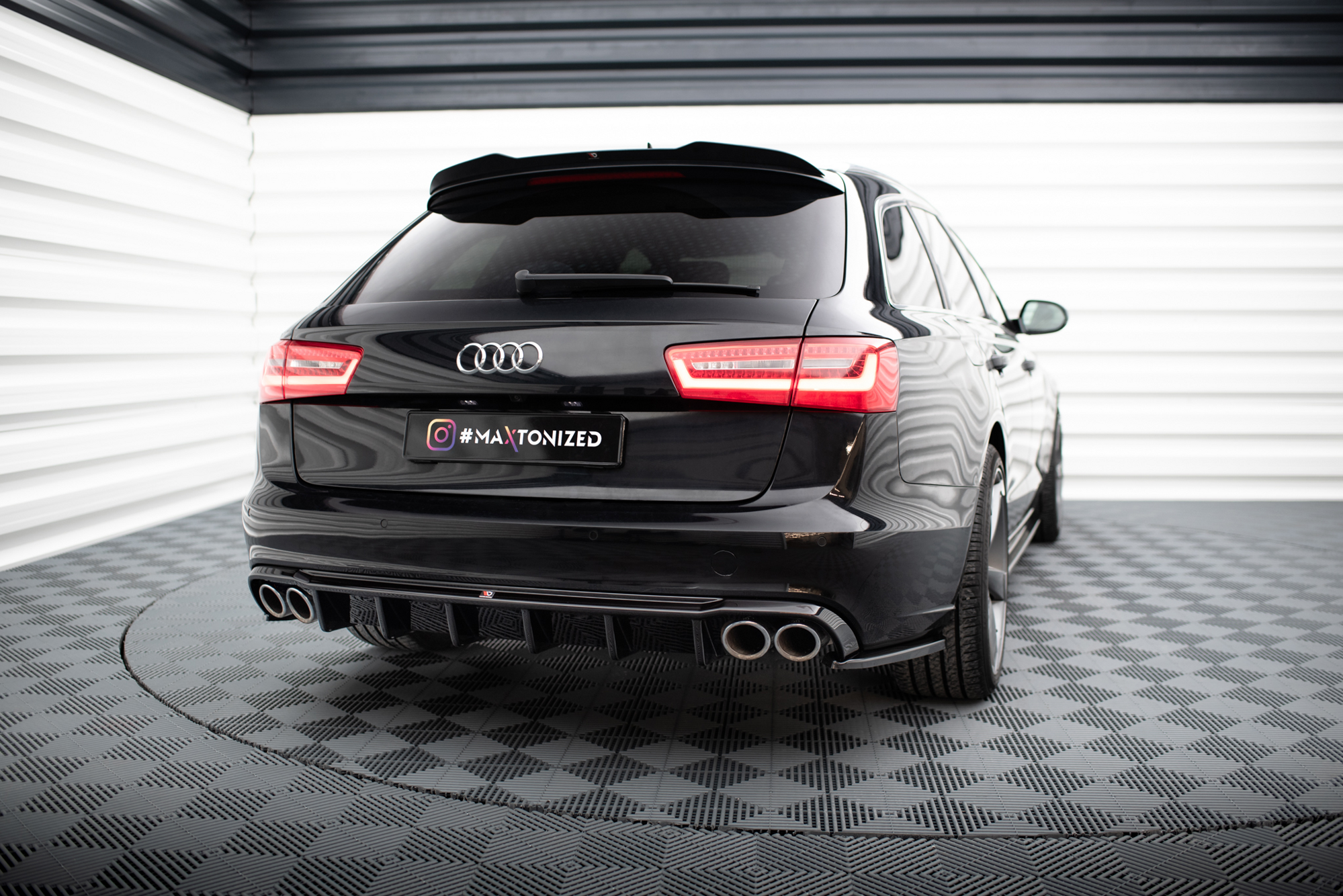 Rear Valance Audi A6 Avant C7 (Version with dual exhausts on both sides)
