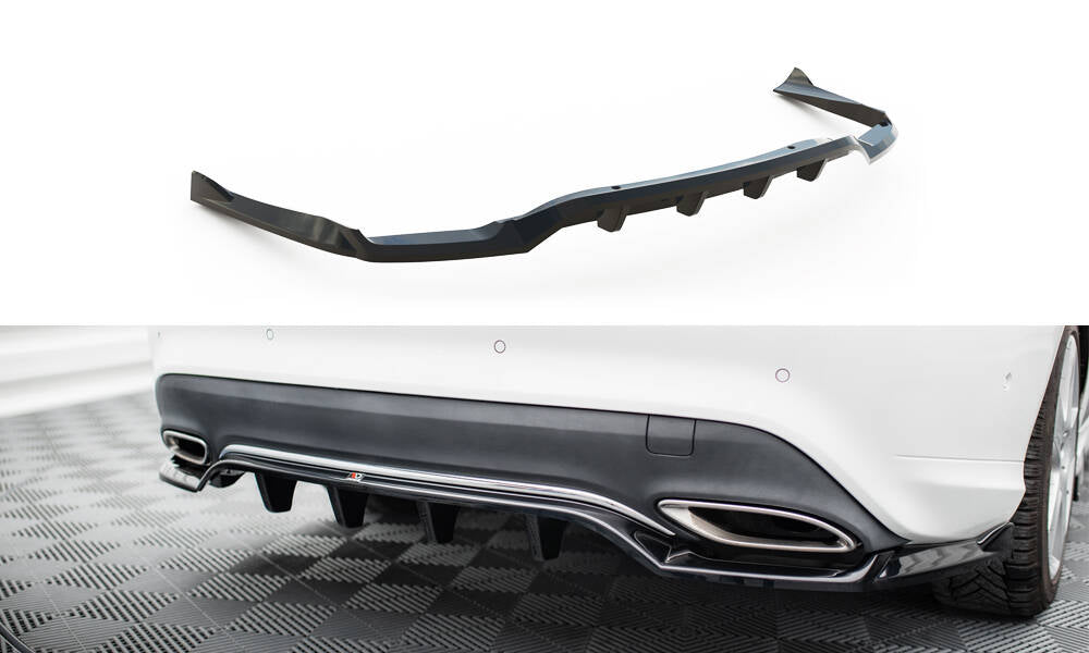 Central Rear Splitter (with vertical bars) Mercedes-Benz CLA C117 Facelift