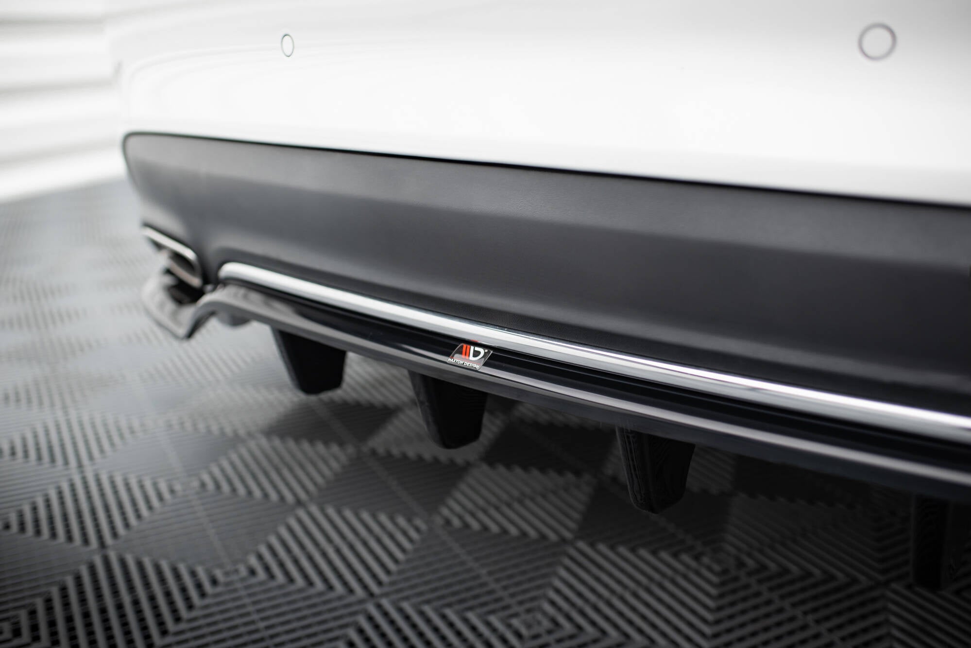 Rear Splitter (with vertical bars) Mercedes-Benz CLA C117 Facelift