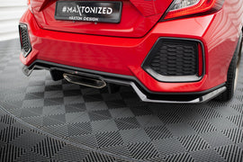 Central Rear Splitter (with vertical bars) Honda Civic SI Mk10 - 0