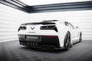Central Rear Splitter (with vertical bars) Chevrolet Corvette C7-3