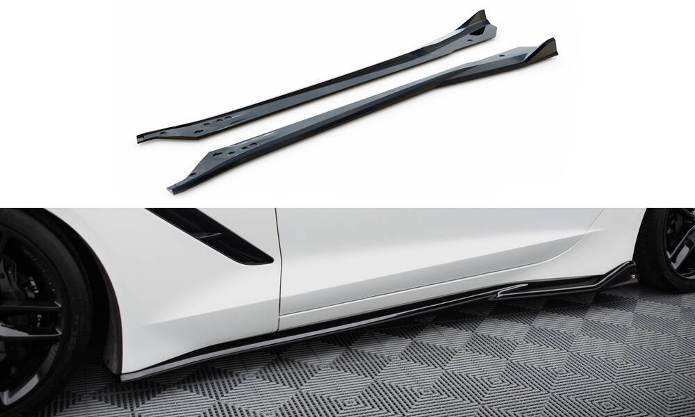 Side Skirts Diffusers V.2 Chevrolet Corvette C7