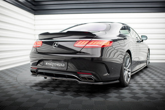 Central Rear Splitter (with vertical bars) Mercedes-Benz S Coupe AMG-Line C217 Facelift