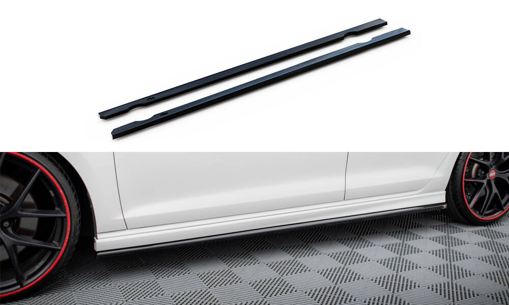 Side Skirts Diffusers V.3 Volkswagen Golf R Mk7