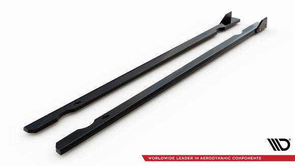 Side Skirts Diffusers V.3 + Flaps Volkswagen Golf R / R-Line Mk7