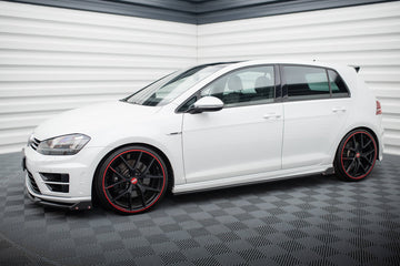 Side Skirts Diffusers V.3 + Flaps Volkswagen Golf R Mk7 - 0