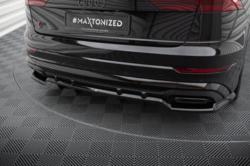 Rear Splitter (with vertical bars) V.1 Audi SQ8 / Q8 S-Line Mk1 Facelift - 0