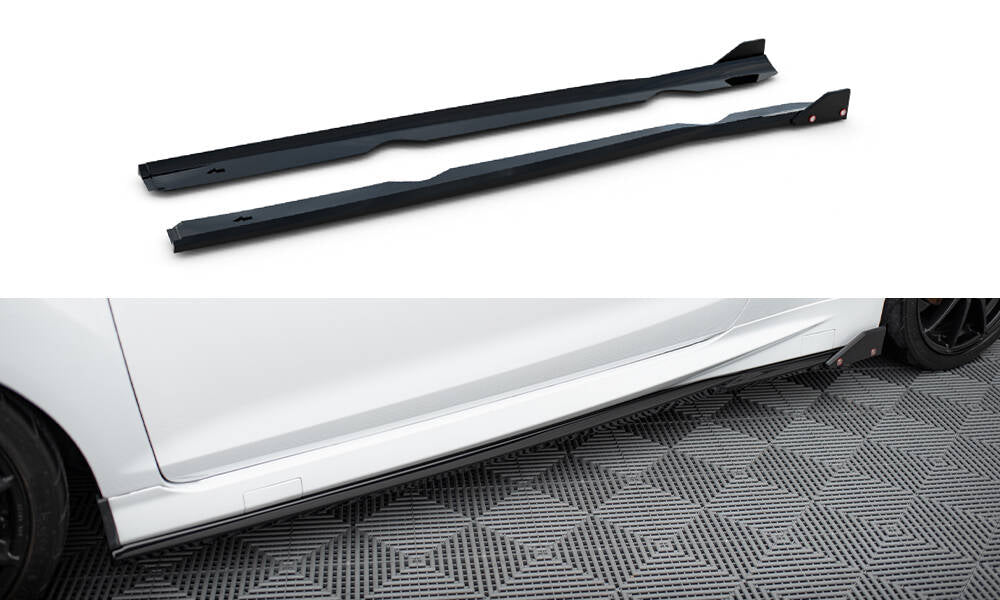 Side Skirts Diffusers V.4 + Flaps Ford Fiesta ST / ST-Line Mk7