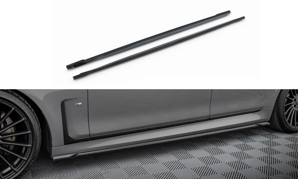 Side Skirts Diffusers V.2 BMW 7 G11 M-Pack Facelift