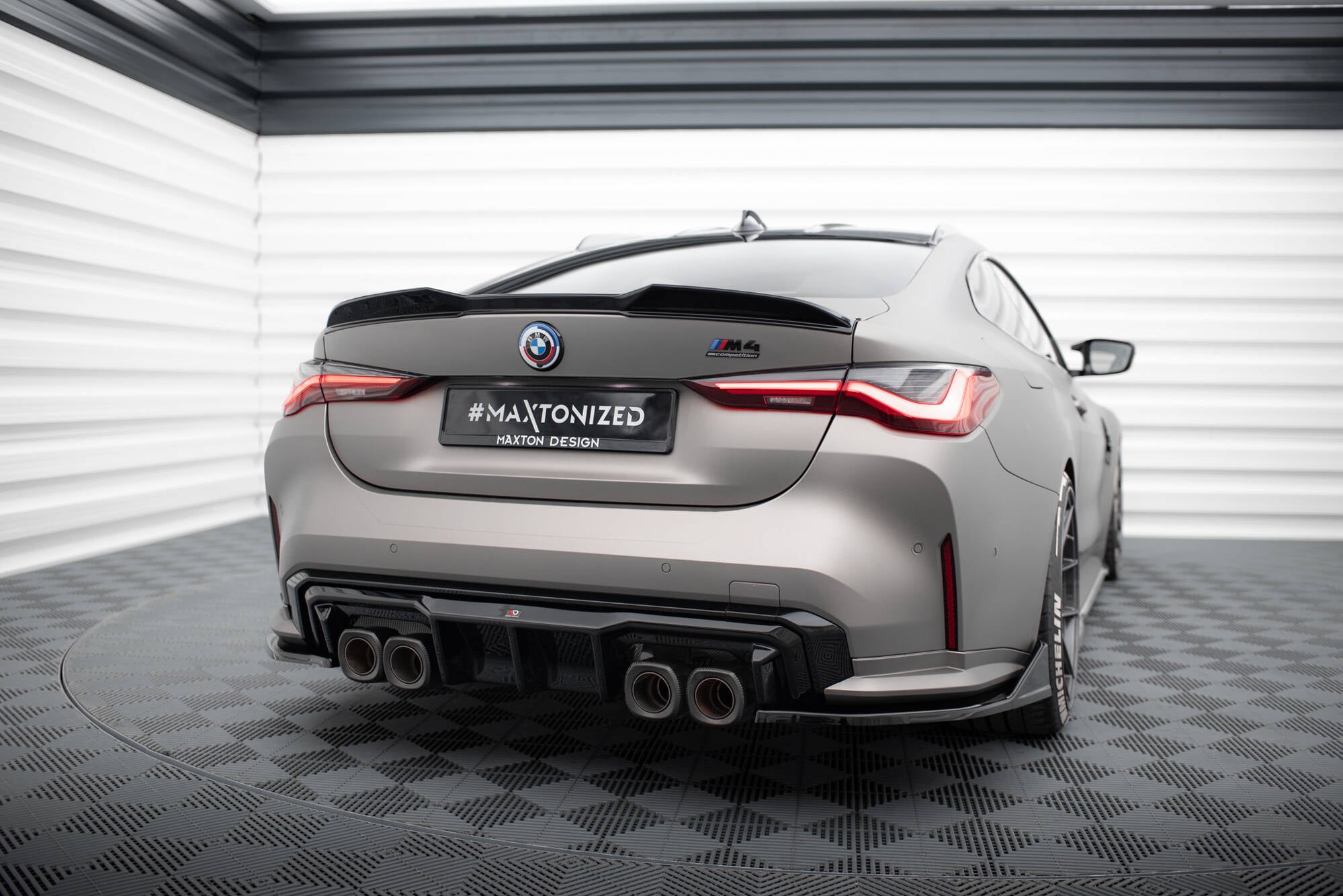 Rear Side Splitters V.5 (For rear valance v.1)  BMW M4 G82