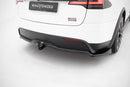 Rear Splitter (with vertical bars) V.2 Tesla Model X Mk1 Facelift-7