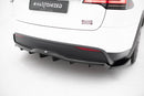 Rear Splitter (with vertical bars) V.2 Tesla Model X Mk1 Facelift-3