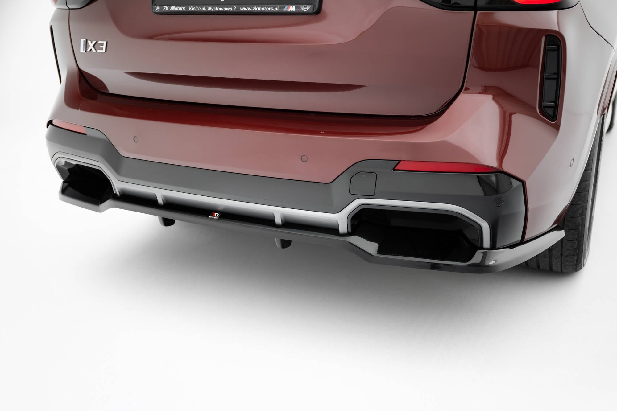 Rear Splitter (with vertical bars) BMW iX3 M-Pack G08 Facelift