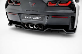 Central Rear Splitter (with vertical bars) Chevrolet Corvette Z06 C7 - 0