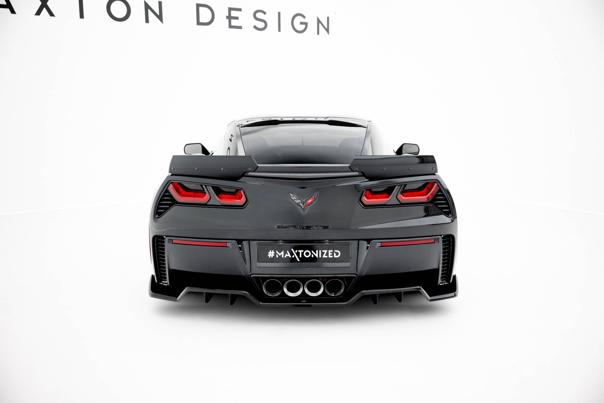 Central Rear Splitter (with vertical bars) Chevrolet Corvette Z06 C7