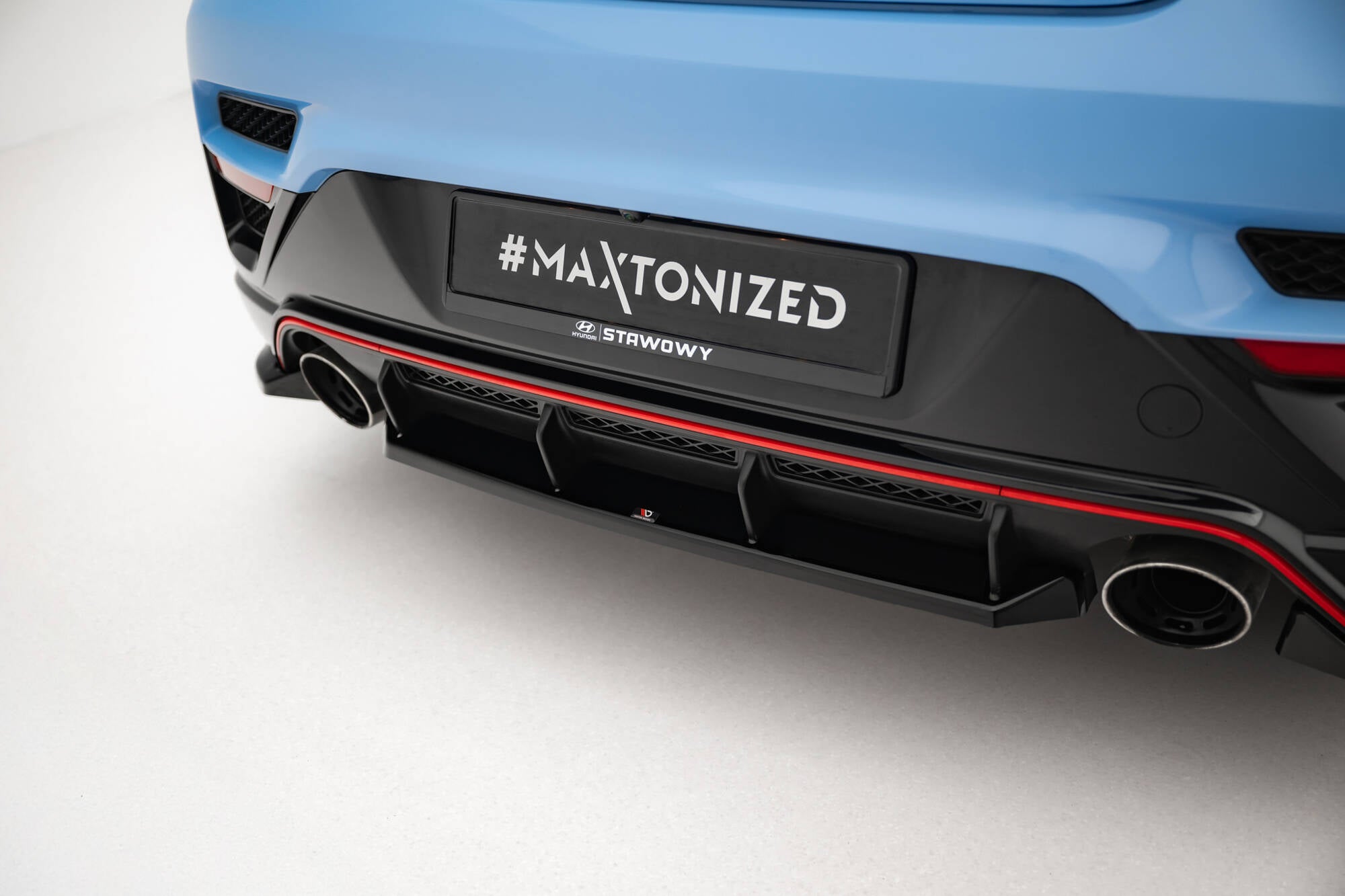 Central Rear Splitter for Hyundai Veloster N Mk2