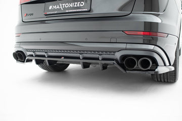 Rear Splitter (with vertical bars) V.2 Audi SQ8 / Q8 S-Line Mk1 Facelift - 0