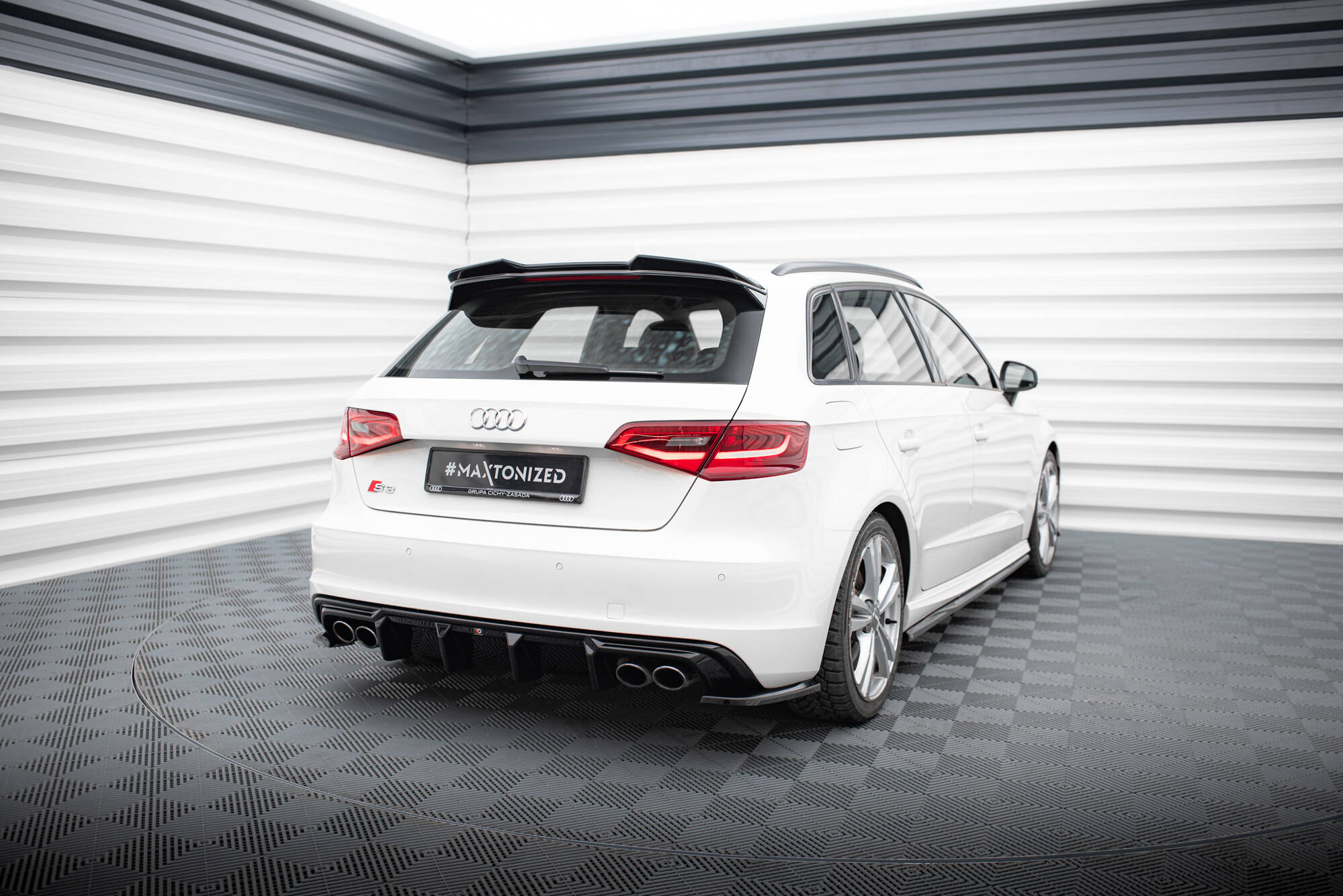 Rear Side Splitters Audi S3 Sportback 8V