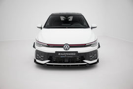 Front Splitter V.2 + Flaps Volkswagen Golf GTI / GTE / R-Line Mk8 Facelift - 0