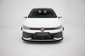 Front Splitter V.2 + Flaps Volkswagen Golf GTI / GTE / R-Line Mk8 Facelift - 0