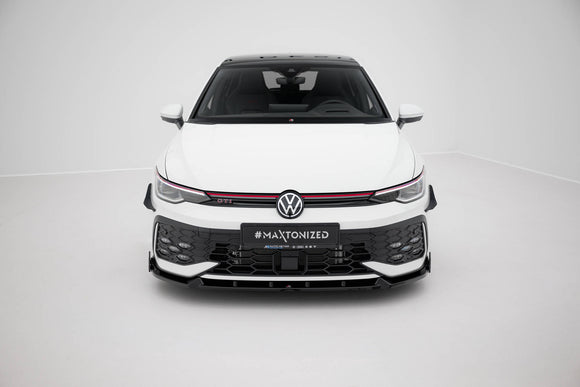 Front Splitter V.2 + Flaps Volkswagen Golf GTI / GTE / R-Line Mk8 Facelift