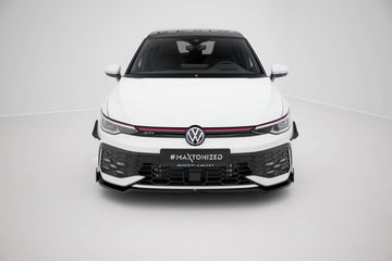 Front Splitter V.3 + Flaps Volkswagen Golf GTI / GTE / R-Line Mk8 Facelift - 0