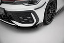 Front Splitter V.3 + Flaps Volkswagen Golf GTI / GTE / R-Line Mk8 Facelift-4