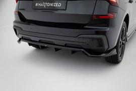 Rear Splitter (with vertical bars) Skoda Kamiq Monte Carlo Mk1 Facelift - 0