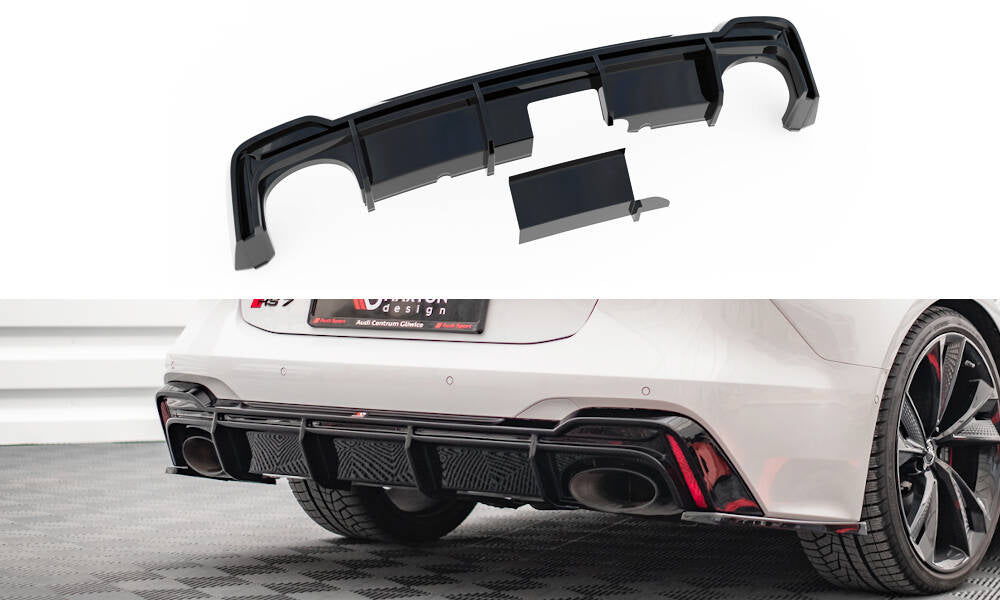 Rear Valance Audi RS7 C8  (Version with towbar)