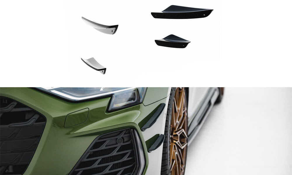 Front Bumper Wings (Canards) Audi S3 Sportback / A3 S-line Sportback  8Y Facelift