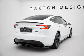 Rear Splitter (with vertical bars) V.2 Tesla Model 3 Performance Mk1 Facelift - 0