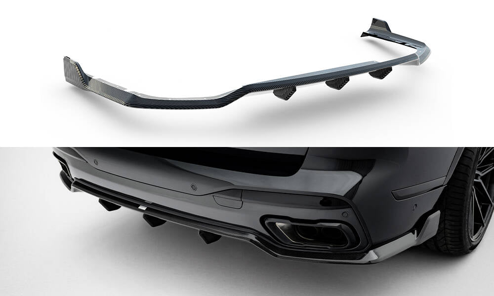 Prepreg Carbon Fiber Rear Diffuser BMW X7 M-Pack G07 Facelift