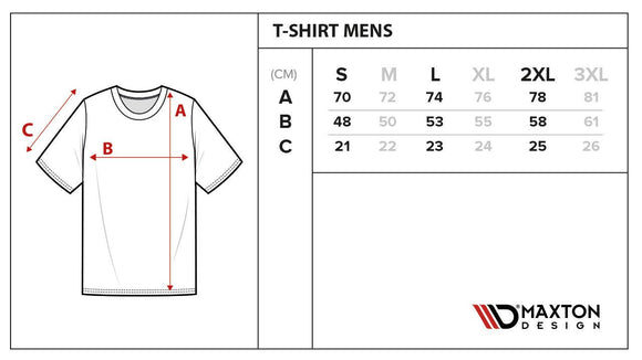 Black T-shirt with red logo