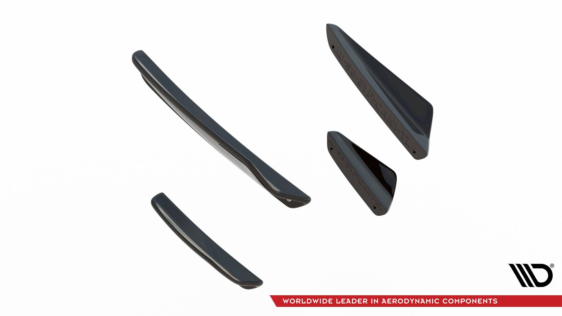 Front Bumper Wings (Canards) Audi A3 S-Line Sedan / S3 Sedan 8Y Facelift