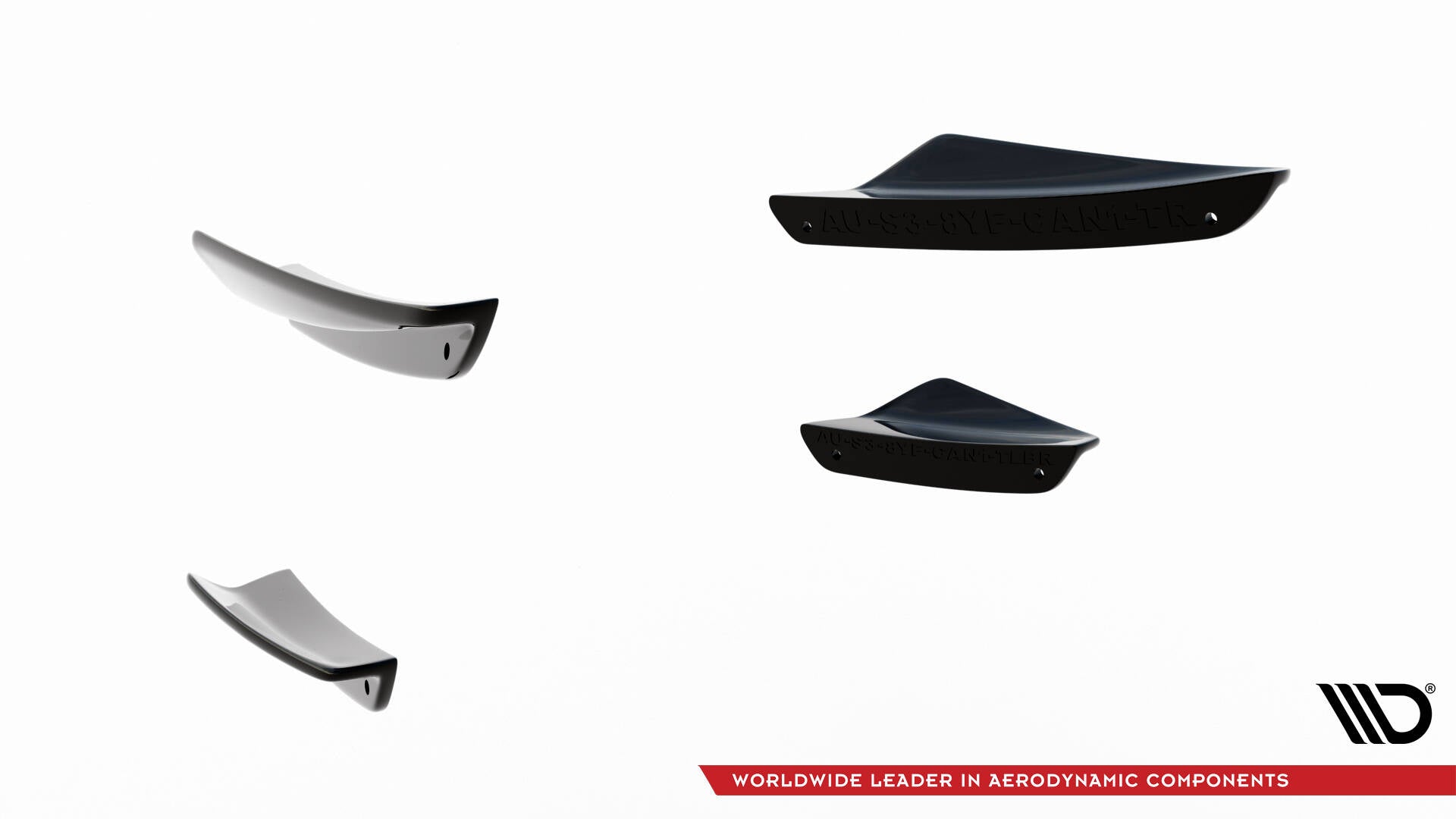 Front Bumper Wings (Canards) Audi A3 S-Line Sedan / S3 Sedan 8Y Facelift