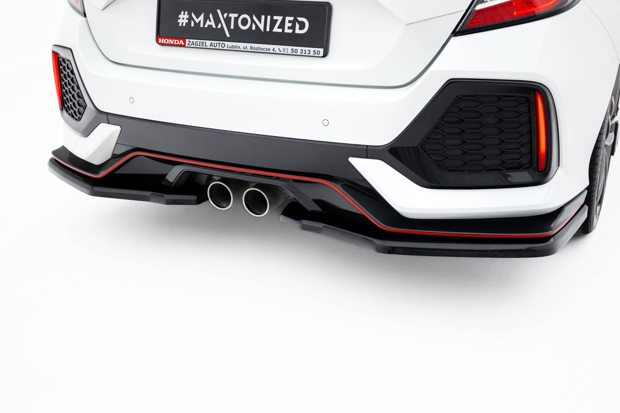 Rear Splitter V.2 Honda Civic Sport Mk 10 Facelift