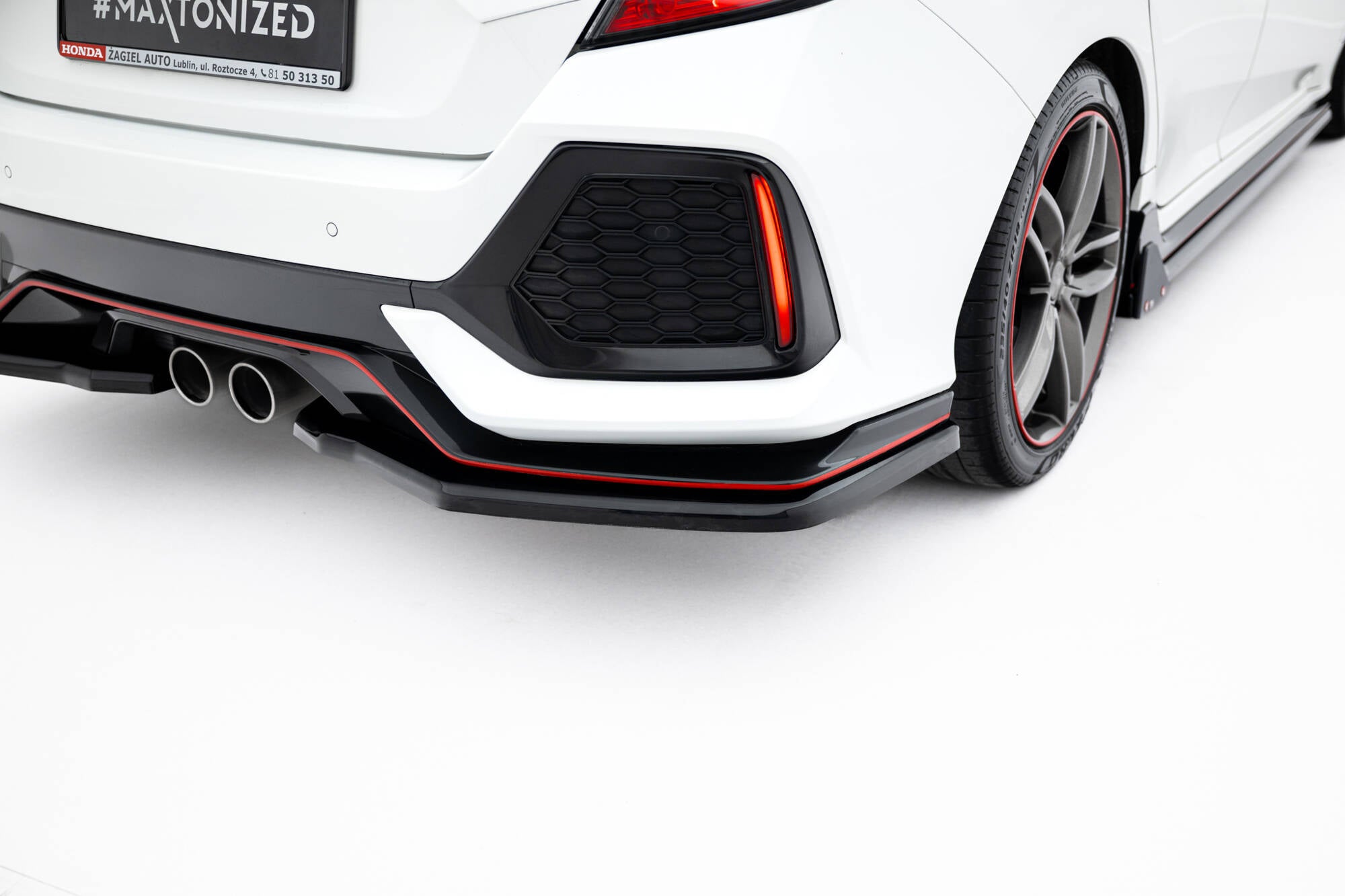 Rear Splitter V.2 Honda Civic Sport Mk 10 Facelift