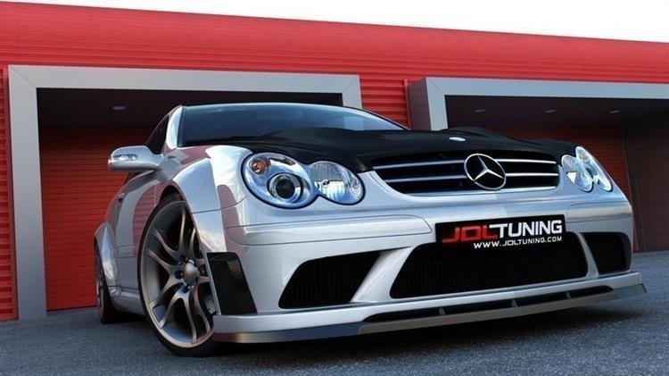 BODYKIT + BONNET MERCEDES CLK W209 BLACK SERIES LOOK